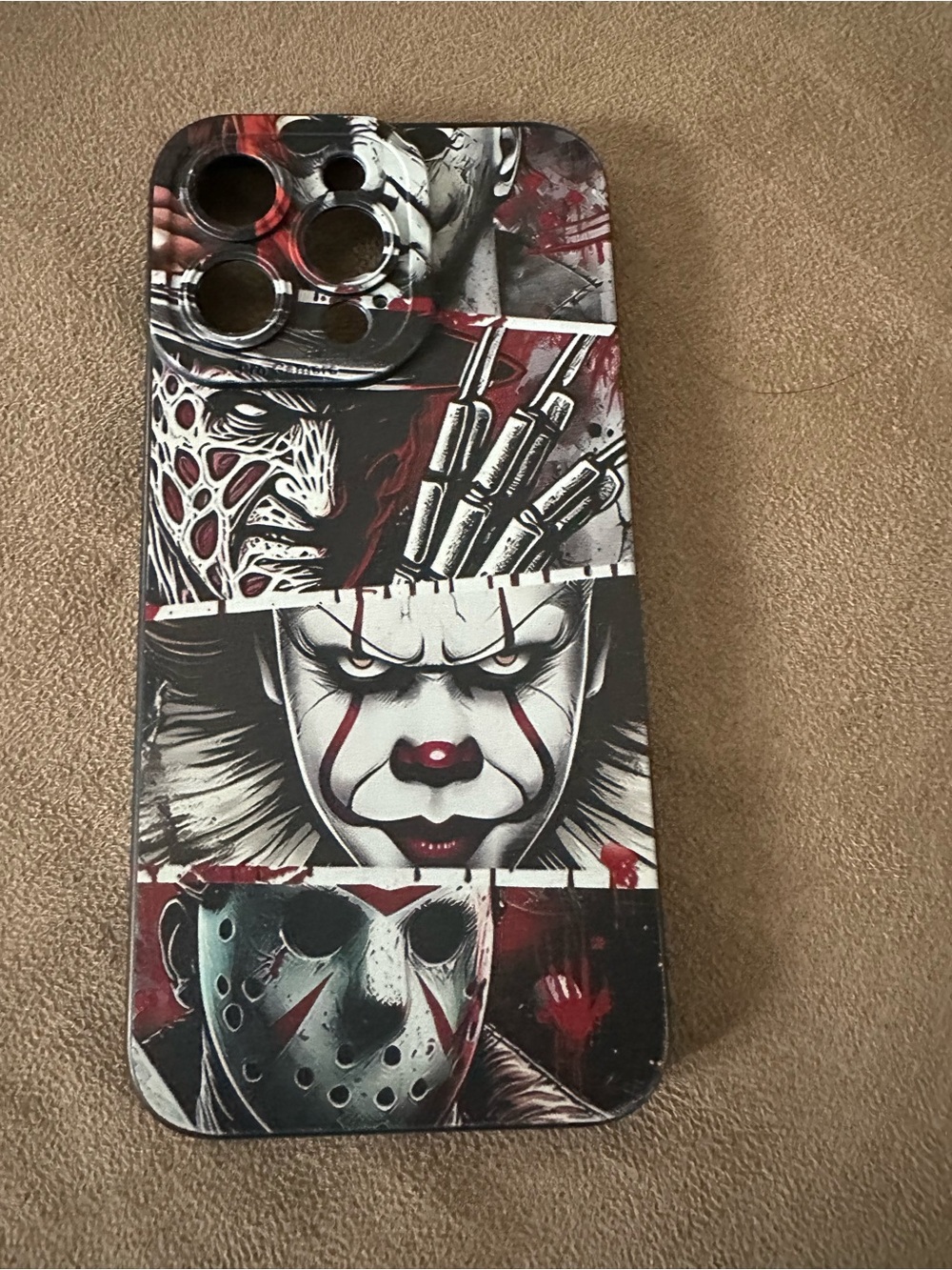 iPhone 14 Pro Max Horror collage Halloween phone case. Brand new open box.